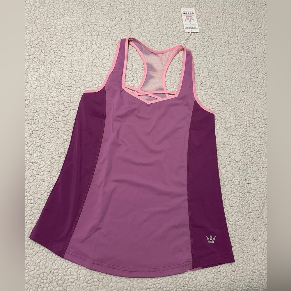 Crowned Athletics Golden Dreamer Flow Tank XS
